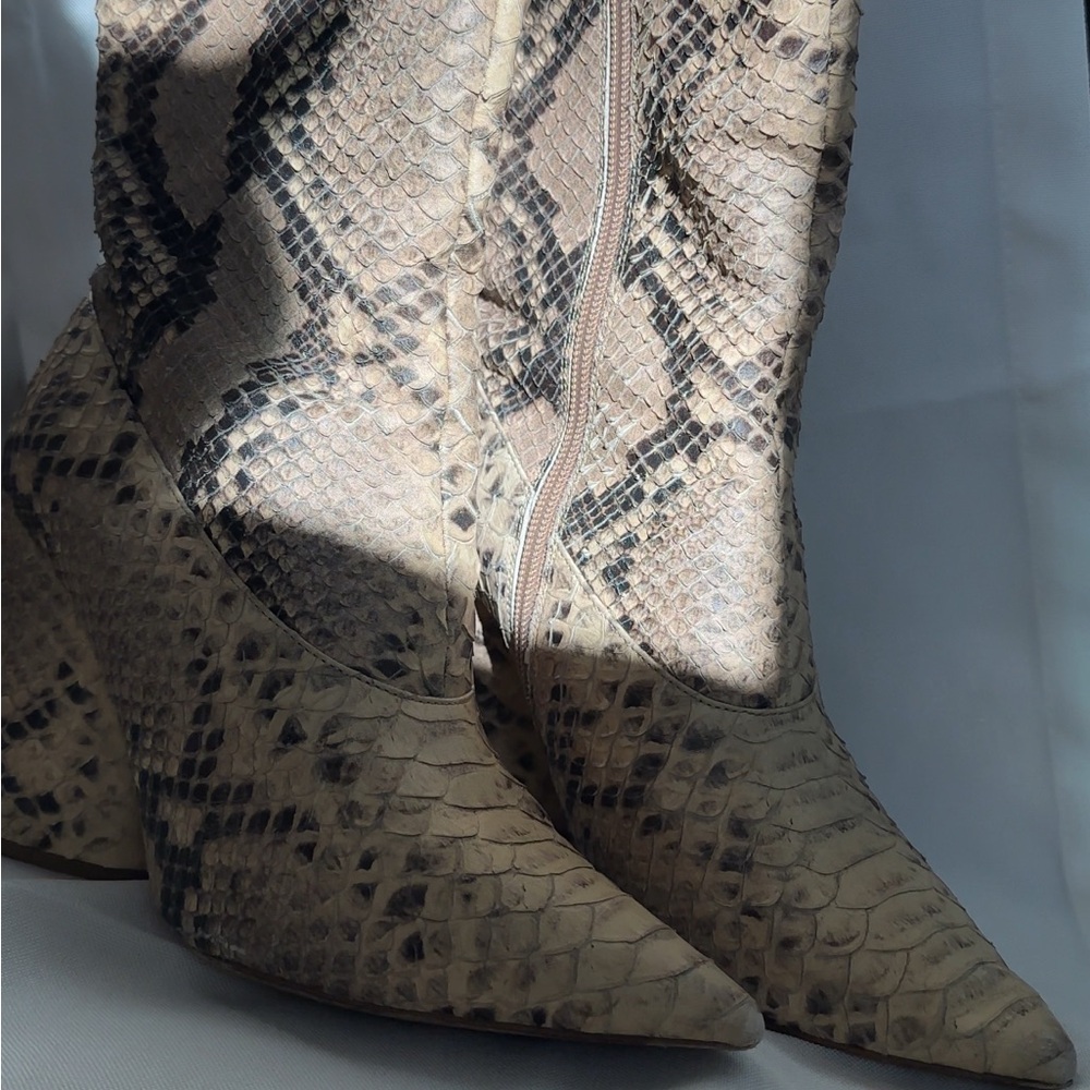 Yeezy Season 7 Leather Python Boot